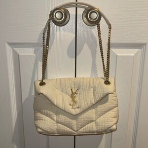 YSL VANILLA CREAM PURSE NWT YVES SAINT LAURENT